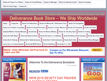 Tablet Screenshot of deliverancebookstore.com